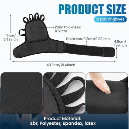 Workout Gloves for Men & Women, Wrist Wraps for Weightlifting Fingerless Gym Gloves with Wrist Support, Breathable Palm Padding Ideal for Gym, Fitness, Cross Training, Cycling