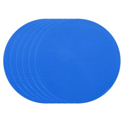 Spot Markers 4 Inch, 6 Pcs Non-Slip Floor Dots Agility Markers Flat Field Cones Poly Dots for Gym PE Speed Training Dance Soccer Basketball Sports, Blue