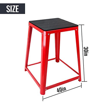 Plyometric Platform Boxes Fitness Steel Plyo Box Exercise Jump Box Step Up Plyometrics Box Jumping Agility Box For Exercise Fit Training Conditioning - color: Set of 4 Red