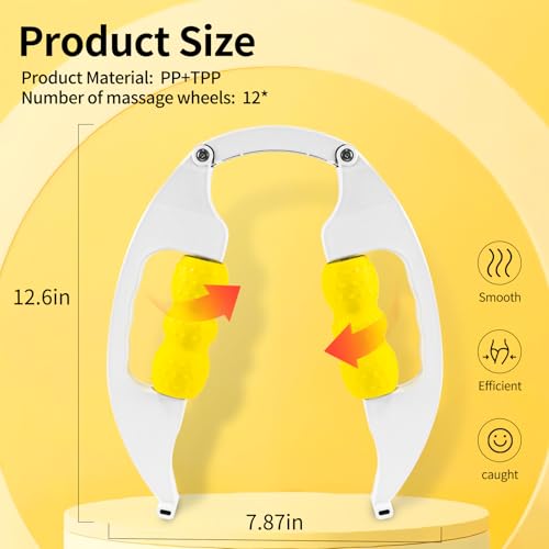 Massager Roller for Cellulite and Lymphatic Drainage,Deep Tissue Foam Roller Massage for Legs,Hands,Thighs,Calves,Muscle Pain Relief,Anti-Cellulite Massage Tool,Body Sculpting,Improves Circulation