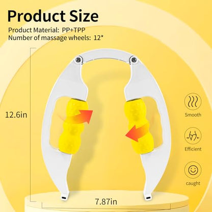 Massager Roller for Cellulite and Lymphatic Drainage,Deep Tissue Foam Roller Massage for Legs,Hands,Thighs,Calves,Muscle Pain Relief,Anti-Cellulite Massage Tool,Body Sculpting,Improves Circulation