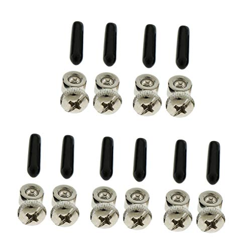 5 Sets Replacement Jump Rope Adjustable Screws End Caps for Speed Cable Jump Ropes Parts Accessory