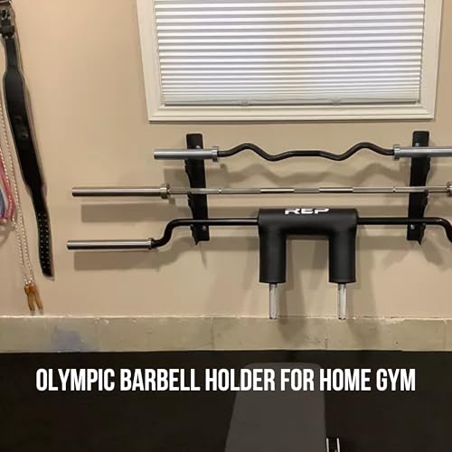 Rep Fitness Gun Rack Barbell Storage - Olympic Bar Storage, 3 Bar or 8 Bar Options