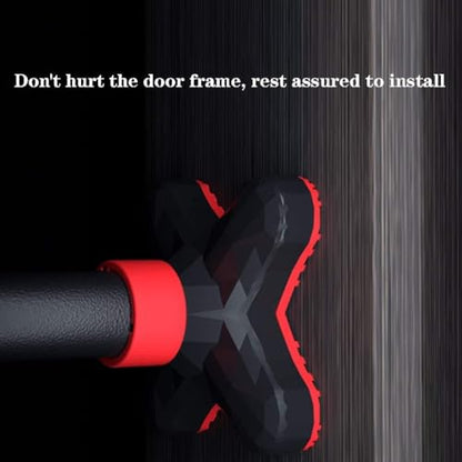 Adjustable Doorway Pull-Up Bar with Locking Mechanism, Portable Chin-Up Bar for Home Gym, No Drilling Required