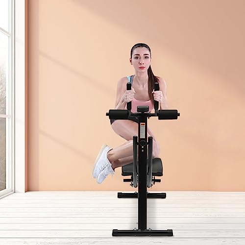 Ab Machine, Black Ab Workout Equipment Home Gym, Ab Machine for Stomach Workout, Foldable Ab Trainer Equipment Ab Trainer Fitness Equipment Load Capacity 150kg