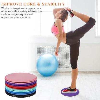 24 Pcs Core Sliders Bulk Exercise Glider Discs Gifts for Group Training Classes Fitness Slider Workout Dual Sided AB Pads for Gym, Home, Yoga, Pilates, Strengthen Abdomen, Burn Fat, Improve Balance