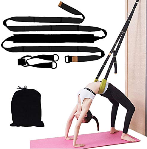 Yoga Strap for Stretching, Waist Back Leg Stretch Strap/Yoga Fitness Band, Waist Flexibility Assist Trainer for Yoga, Pilates, Ballet, Dancing, Gymnastics