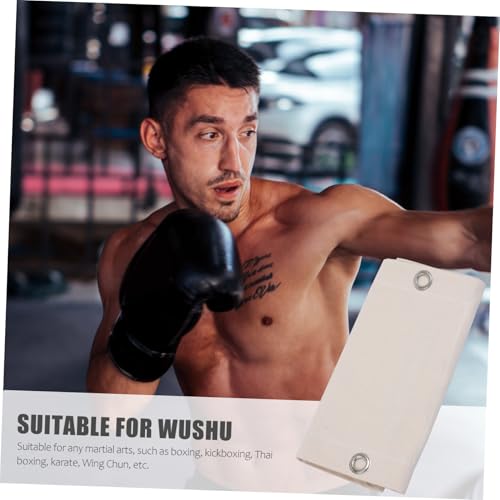 BESPORTBLE Boxing Training Sandbag Triplet Wall-Mounted Workout Bag 110X40Cm Empty Fitness Sandbag for Boxing Supplies and Exercise