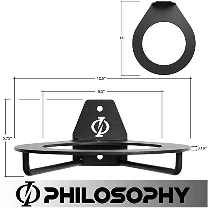 Philosophy Gym Wall Mounted Exercise Ball Holder, Medicine Ball Storage Shelf