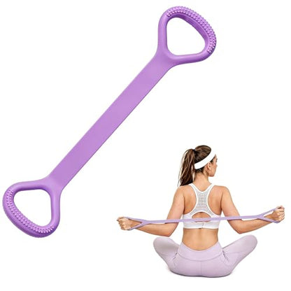 Figure 8 Resistance Band Elastic Bands with Handles for Stretching Working Out Arm Back Shoulder Chest Exercise Rope Bands Fitness Equipment for Yoga, Pilates, Physical Therapy