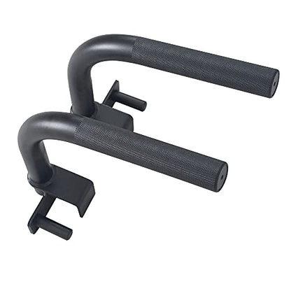 Sunny Health & Fitness Power Cage Squat Rack Upgrade Attachments, Dip Bar, Plate Bar Holder, Belt Squat, J Hook, Lat, Adapter, U Ring, Pull Up Bar, Landmine, Captain's Chair, Tricep Rope For Home Gym - style: Dip Bar