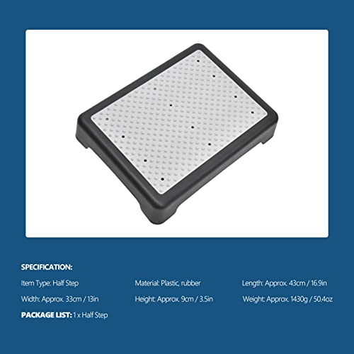 Anti Slip Step Stool Indoor/Outdoor Half Step Bath Shower Stackable Elderly Plastic High Riser Step Stool Aid Portable Stepping Stool for Household Garden High Beds