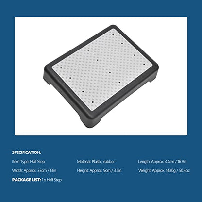 Anti Slip Step Stool Indoor/Outdoor Half Step Bath Shower Stackable Elderly Plastic High Riser Step Stool Aid Portable Stepping Stool for Household Garden High Beds