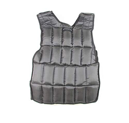40 Pound Adjustable Weighted Vest with 38 Removable Weights - Weight for Men and Women Strength Training Vests Running, Calisthenics, at Home Workout, 19.5kg, Black, Variable