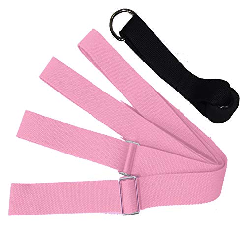 Leg Stretch Band - To Improve Leg Stretching - Easy Install on Door - Perfect Home Equipment For Ballet, Dance And Gymnastic Exercise Flexibility Stretching Strap Foot Stretcher Bands (pink)