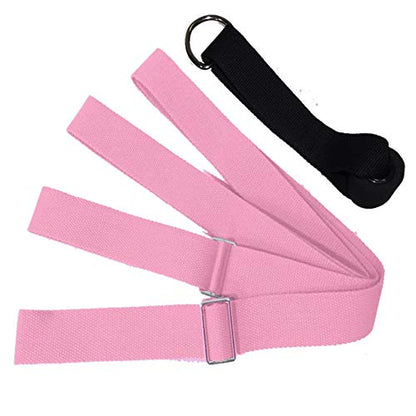 Leg Stretch Band - To Improve Leg Stretching - Easy Install on Door - Perfect Home Equipment For Ballet, Dance And Gymnastic Exercise Flexibility Stretching Strap Foot Stretcher Bands (pink)