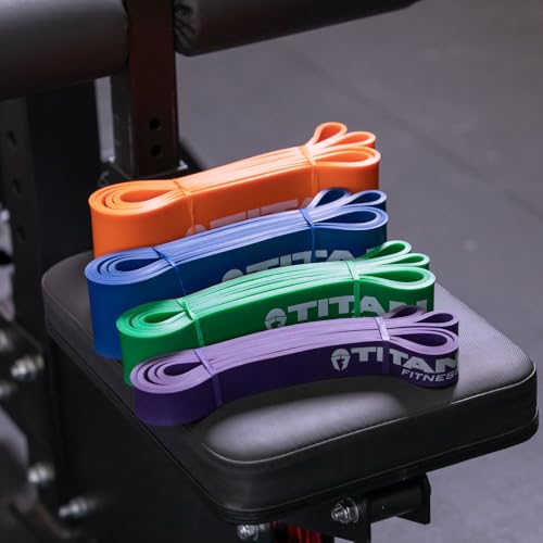 Titan Fitness 41" Heavy Multi-Pack Latex Bands, Pull-Up Bands, Resistance Band Set for Workouts, Fitness and Strength Training