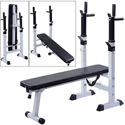 Dip Stand Weightlifting Stand Adjustable Height Bench Press Rack Home Gym Fitness Workout Equipment Foldable Weight Bench Multi-Function Barbell Rack