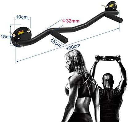 Wall Mounted Pull Up Bar Outdoor Pull Up Bar Home Gym Equipment Multifunctional Dip Station for Workout Multi Grip Exercise Bars for