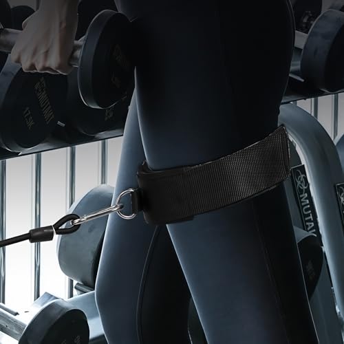 2Pcs Fitness Thigh Straps Soft Neoprene Padded High Leg Lift Fitness Exercise Attachment Adjustable Thigh Resistance Belt, for Running Football Taekwondo Training Band
