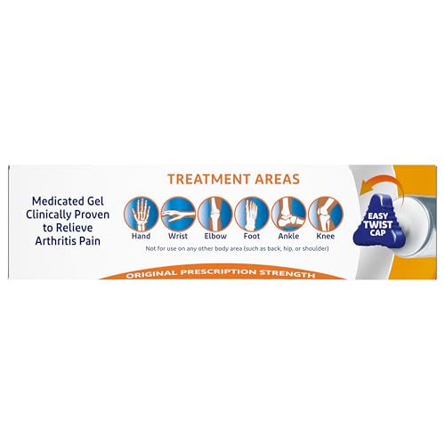 Voltaren Arthritis Pain Gel for Powerful Topical Arthritis Pain Relief with Diclofenac Gel - Easy Open Cap - 100 g X 2