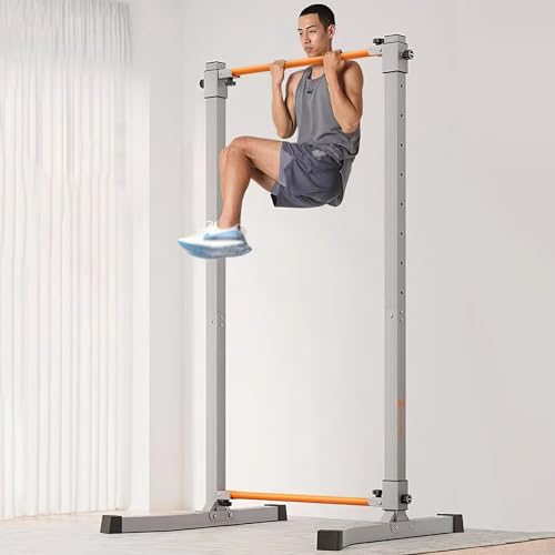 Power Tower, Multi-Function Pull Up Station Foldable Pull Up Bar Station Workout Equipment Height Adjustable for Home Gym Full Body Strength Training Max Load 1100lbs