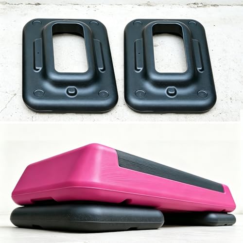 Aerobic Step Platform Height Adjustable Workout Step - color: One layer Base-Rose & Black