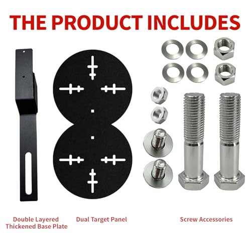 Wall Ball Target | Single & Double Heavy-Duty Plates for Wall Ball Training, Medicine Ball Target for Power Cage and Racks, Gym Fitness Enhance Strength and Explosive Power