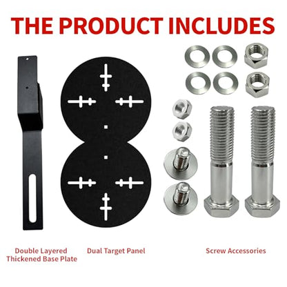 Wall Ball Target | Single & Double Heavy-Duty Plates for Wall Ball Training, Medicine Ball Target for Power Cage and Racks, Gym Fitness Enhance Strength and Explosive Power
