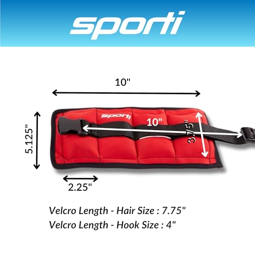 Sporti Fitness Ankle Weights - Water Ankle Weights for Aqua Belt Pool Exercise, Comfortable Fit