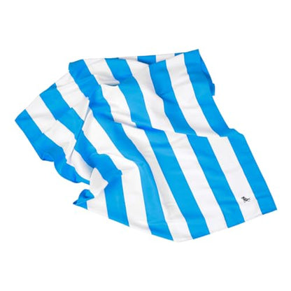 Dock & Bay Beach Towel - Quick Dry, Sand Free - Compact, Lightweight - 100% Recycled - Includes Bag - Cabana - Blue - Large (160x90cm, 63x35) - color: Cabana - Blue, size: Large (160x90cm, 63x35")