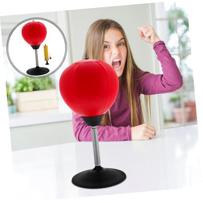 HANABASS 1set Suction Cup Punching Ball for Boys and Girls and Adults Mini Desktop Reaction Training Tool for Enhanced Agility and Hand-Eye Coordination for Office and Home Use