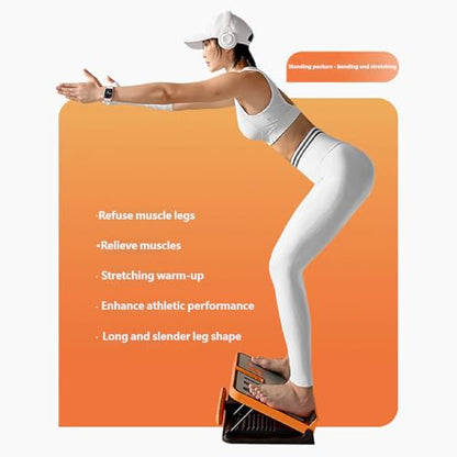 Strong Stretching Board with Reinforced Abs Panel and Carbon Steel Structure Holds Up to 600lbs Weight Anti Slip Stretch Board