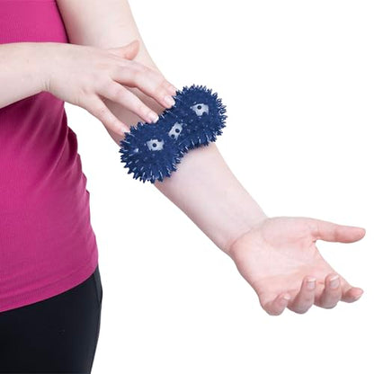 OPTP Franklin Method Fascia Massager Peanut — Contoured Peanut Massage Roller with Firm Points for Foot, Calf, Arm and Leg Massage — for Improved Sensory Awareness and Circulation