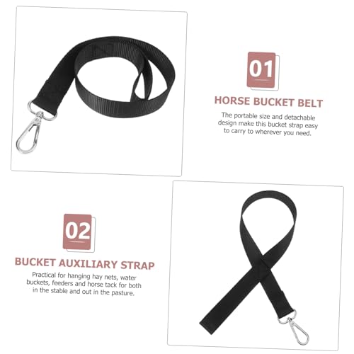 VICASKY Adjustable Hanging Bucket Strap Wear Resistant Feeder Strap for Easy Suspension Barns Stables and Training Grounds for Buckets and Accessories