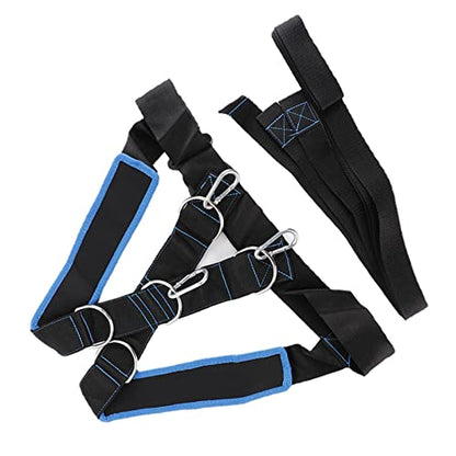 SUNGOOYUE Speed Strength Training Sled Shoulder Harness Resistance Band for Endurance Workout Training, Nylon Material for Speed, Ideal for Strength for Athletes, Black