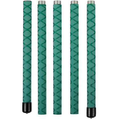 The Huang Yunming yoga stick is made of sturdy steel that is 5 feet high and an adjustable stretching stick, providing flexibility, agility, and balance. Multi functional fitness stick with 5 steel pipes - color: Green