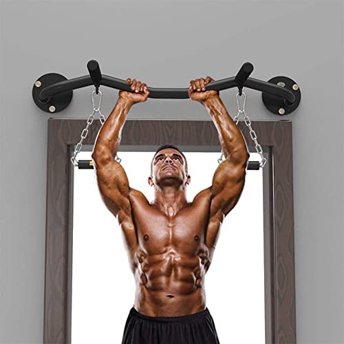 Wall Mounted Pull Up Bar, Strength Training Pull-UP Bars, Heavy Duty Chin Up Bar Wall Mount with Exercise Bands, for Home Gym Indoor Outdoor
