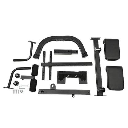 Roman Chair Back Extension Machine, 330lbs Multi-Functional Bench Adjustable Back Exercise Machine Hyperextension Bench Ab Machine Workout Equipment with 8 Adjustable for Home Gym Hotel School