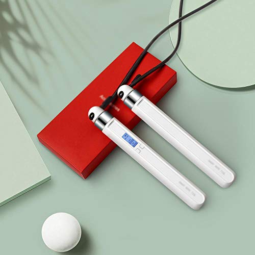 Digital Counting Jump Rope Electronic Skipping Ropes with Counter Adjustable Calorie Workout Fitness Equipment Indoor Outdoor