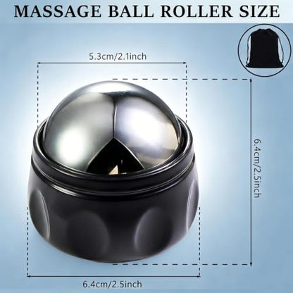 Massage Ice Roller Ball Cold & Heat Therapy Tight and Sore Muscles Relief - color: Black-01