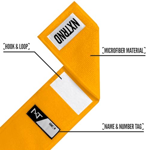 Nxtrnd Streamer Football Towel, Thin Sports Towel, Dries Hands & Football Accessories (Yellow) - color: Yellow