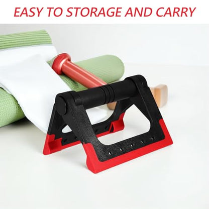 Rotating Push-up Rack Bars, Stand Pair for Men and Women, Non-slip Floor Exercise Equipment for Home Strength Training and Chest Muscle Workout