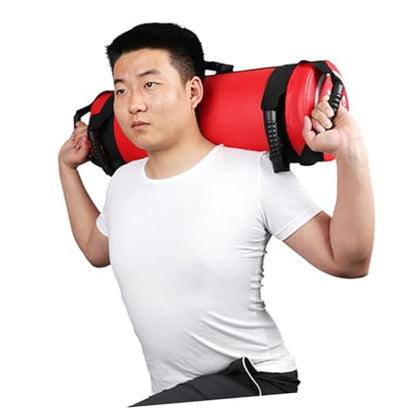1pc Heavy Duty Fitness Sandbag Thickened Weighted Exercise Bag for Home Gym Cross-Training Empty Machine-Washable Multiple Gripping Options
