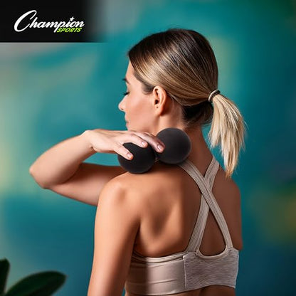 Champion Sports Massage Ball - Deep Tissue Roller Balls for Trigger Point Relief on Feet, Back, Neck, Shoulders - Multiple Styles