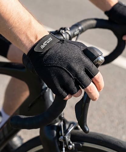 SIMARI Gel Pad Cycling Gloves with Shock-Absorbing/Grip/Breathable, Workout Bike Gloves for Men Women Biking, Mountain Biking, Fitness, Gym Exercise, Weight Lifting Training, Yoga, Pilates