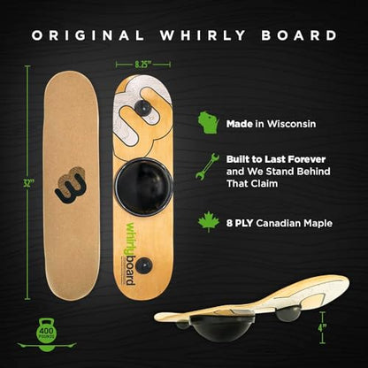 Whirly Board Spinning Balance Board & Agility Training Equipment