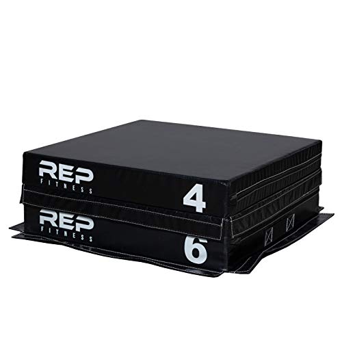 REP Fitness Stackable Soft Foam Plyo Box Set, Adjustable Plyometric Jump Box for Home Gym Workouts, Plyometric Jumping Platform for Exercise, Step Training, HIIT & CrossFit