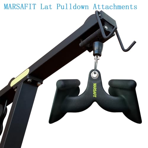 Home Gym Fitness Rowing T-bar V-bar Pulley Cable Machine Attachment, Bicep Curl Tricep LAT pulldown Bar Back Strength Training Handle Grips LAT Pull Down Bar for Seat Row Workout - style: BTBAR 1901