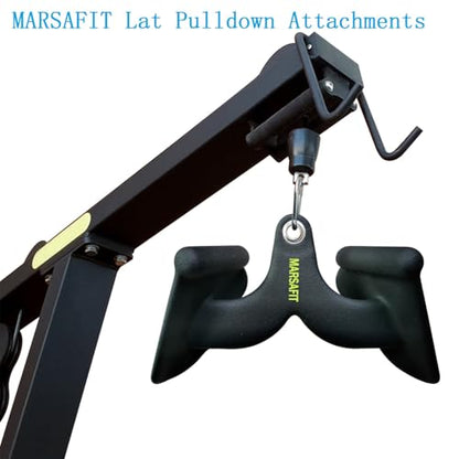 Home Gym Fitness Rowing T-bar V-bar Pulley Cable Machine Attachment, Bicep Curl Tricep LAT pulldown Bar Back Strength Training Handle Grips LAT Pull Down Bar for Seat Row Workout - style: BTBAR 1901